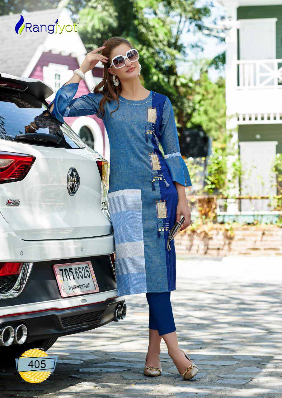 Rang Jyot Keshvi Vol-4 Print Embroidery Kurti Rang Jyot Keshvi Vol-4 Print Embroidery Kurti
